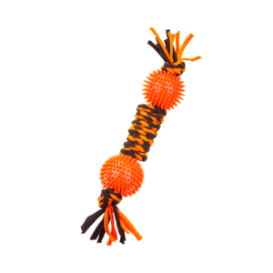 Szarpak z dwiema piłkami dla psa Doozy Tug Ball&Ball – 30 cm